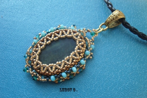 Альбом пользователя Lubov: Кулон с Хризоколлой.