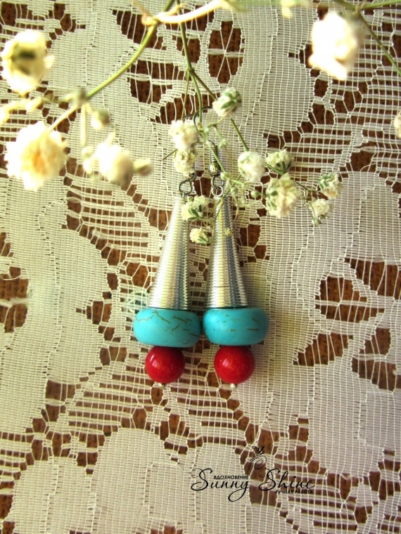 НЕбисерная лавка чудес: Серьги Геометрия