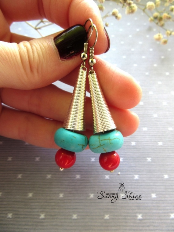 НЕбисерная лавка чудес: Серьги Геометрия