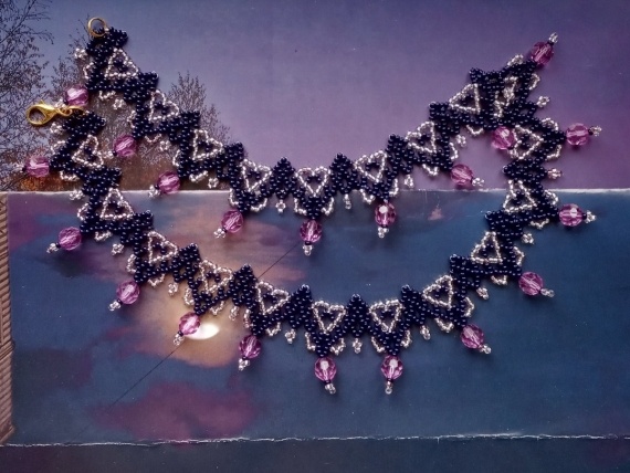 Альбом пользователя mambush: Колье (сеточка) фиолетовая, пока без названия