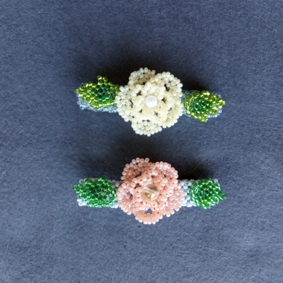 Альбом пользователя mambush: Заколки с плетеными цветочкими +  сережки (сборка)