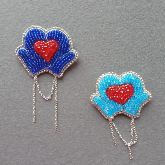 Альбом пользователя mambush: Брошки - горячие сердца