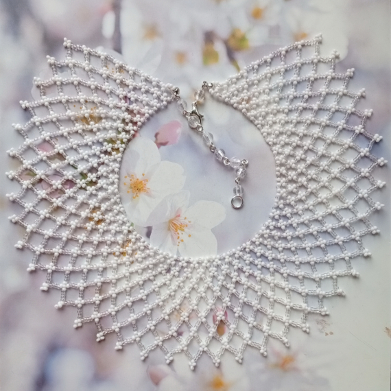 Альбом пользователя mambush: Колье-сеточка Узелки