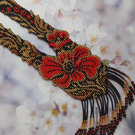 Альбом пользователя mambush: Гердан и браслет Золотая хохлома