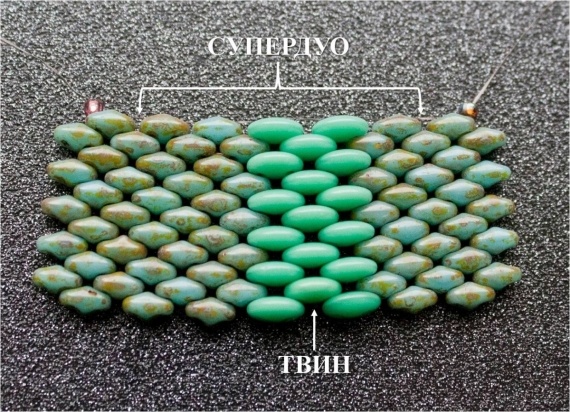 Камни и материалы: Виды бисера и бусин: TWIN