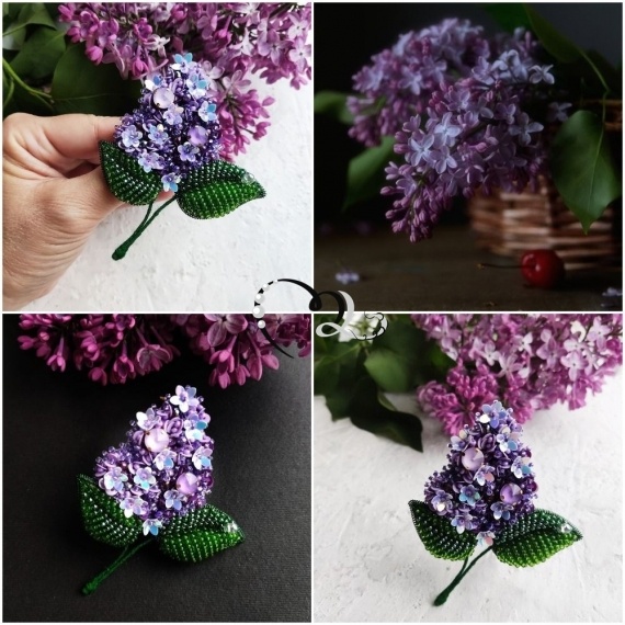 Альбом пользователя ЯMariha65: Брошь Сирень