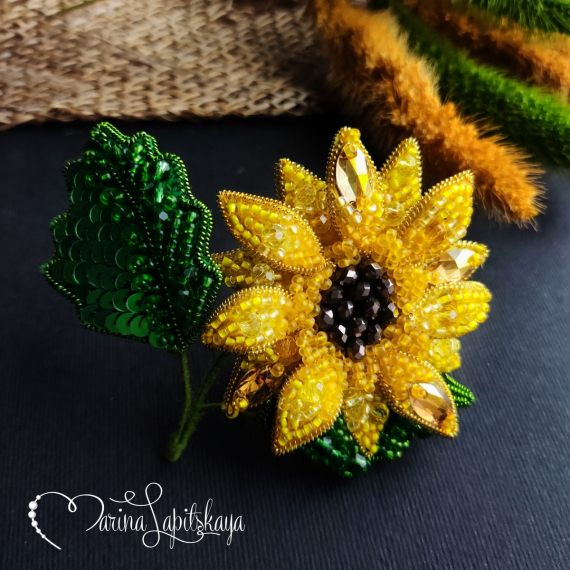 Альбом пользователя ЯMariha65: Брошь Подсолнух