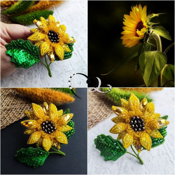 Альбом пользователя ЯMariha65: Брошь Подсолнух
