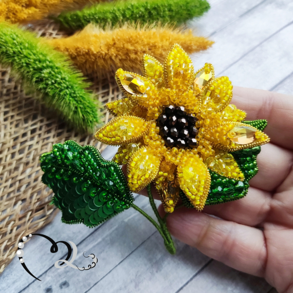 Альбом пользователя ЯMariha65: Брошь Подсолнух