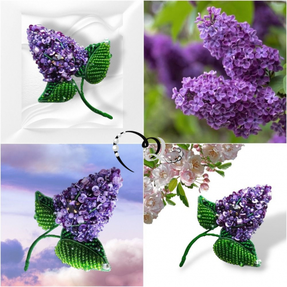 Альбом пользователя ЯMariha65: Брошь Сирень