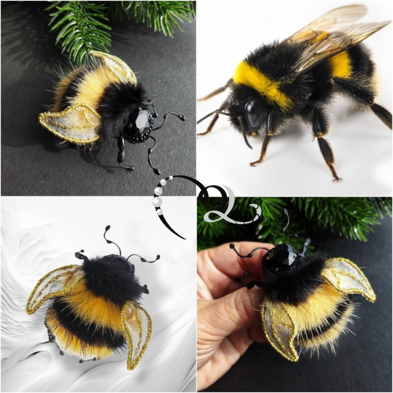 Альбом пользователя ЯMariha65: Брошь Шмель Жужик