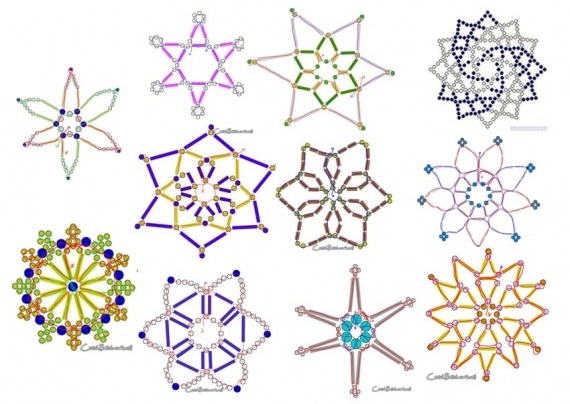 Схемы: Снежинки