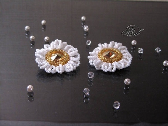 Альбом пользователя Kat: Серьги Гадание на ромашке