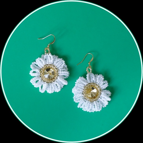 Альбом пользователя Min4anka: Серьги Ромашки