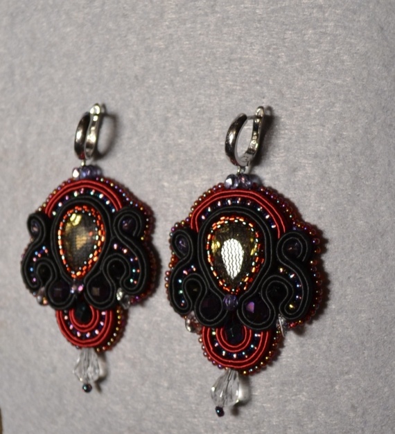 Альбом пользователя assol_06: Сутажные серьги Новогоднее настроение