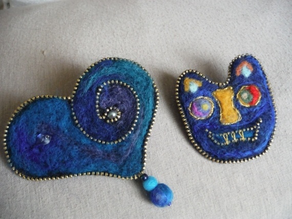 Полезные советы: НЕбисерная лавка чудес: Альбом пользователя shipova: Две брошки - способ прикрепления застежки