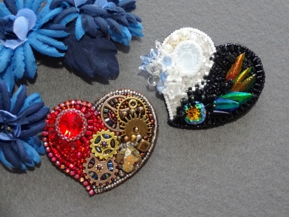 Альбом пользователя NinaVV: Броши Сердце или Биполярность))