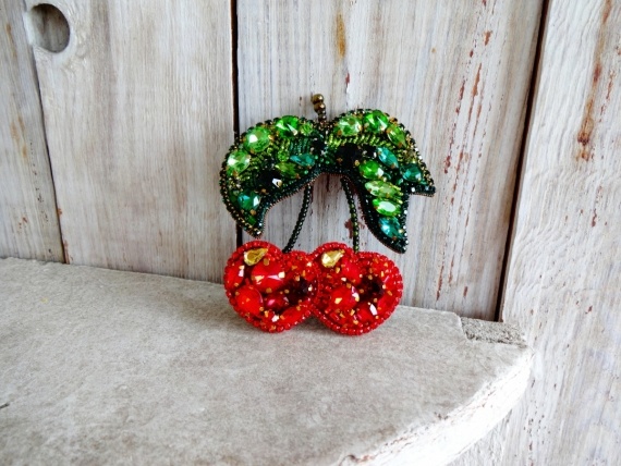 Альбом пользователя NinaVV: Брошь Вишня