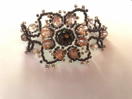 Альбом пользователя Виктория777: Ажурный браслет Шоколадный