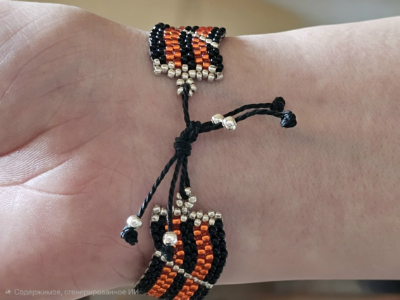 Альбом пользователя ElenaQueen: Георгиевская ленточка.Браслет +МК(ссылка)