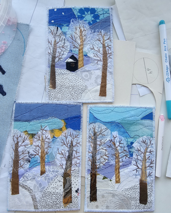 Альбом пользователя ИринаVesna: Открытки текстильные на новый год