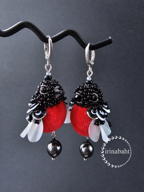 Альбом пользователя ИринаVesna: Серьги Снегири