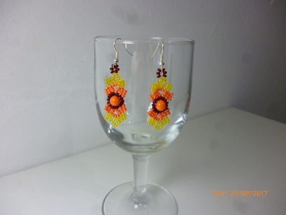 Альбом пользователя LanaGor: Серьги и кулон Оранжевое солнце