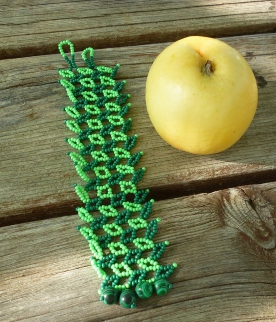 Альбом пользователя LanaGor: Браслет Зеленые листики