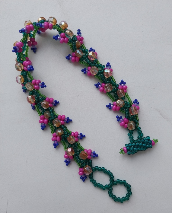 Альбом пользователя LanaGor: Браслет Фуксия по схеме Стефани Дж. Эдди