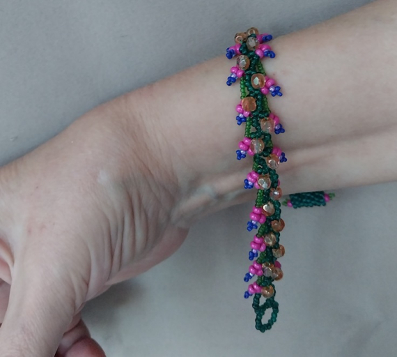 Альбом пользователя LanaGor: Браслет Фуксия по схеме Стефани Дж. Эдди