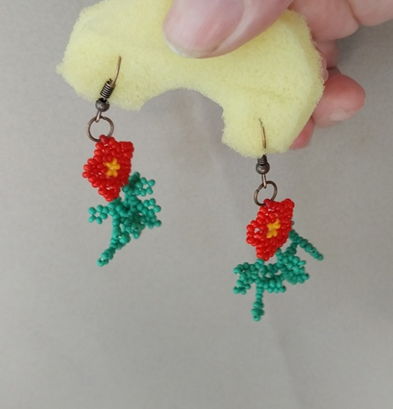 Альбом пользователя LanaGor: Серьги Аленькие цветочки