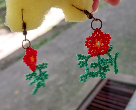 Альбом пользователя LanaGor: Серьги Аленькие цветочки