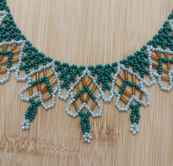 Альбом пользователя LanaGor: Зеленое колье со стеклярусом