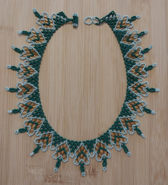 Альбом пользователя LanaGor: Зеленое колье со стеклярусом