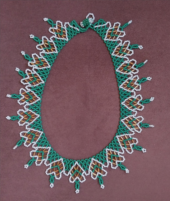 Альбом пользователя LanaGor: Зеленое колье со стеклярусом