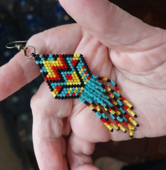 Альбом пользователя LanaGor: Серьги кирпичиком с бахромой