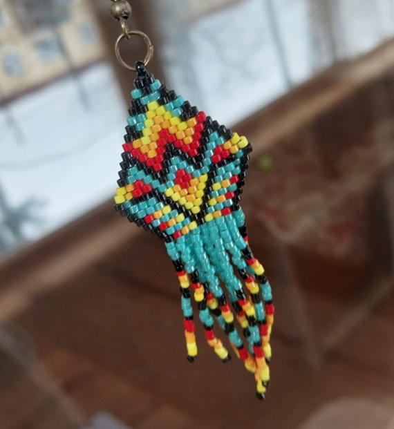 Альбом пользователя LanaGor: Серьги кирпичиком с бахромой