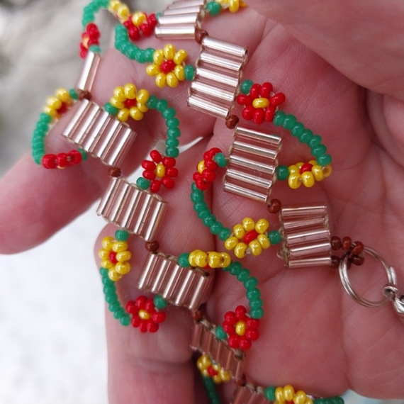 Альбом пользователя LanaGor: Браслет из стекляруса с цепочкой дейзи