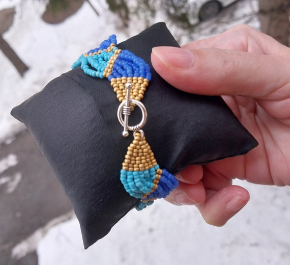 Альбом пользователя LanaGor: Браслет и серьги Море волнуется