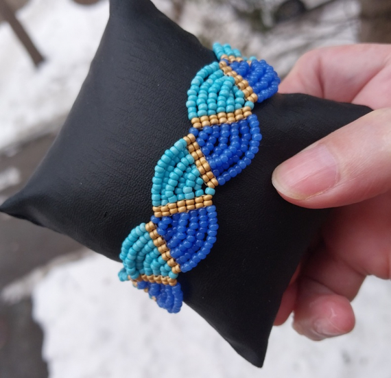 Альбом пользователя LanaGor: Браслет и серьги Море волнуется