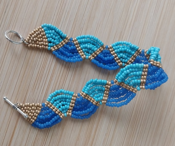 Альбом пользователя LanaGor: Браслет и серьги Море волнуется