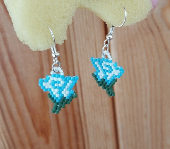 Альбом пользователя LanaGor: Серьги розочки из делики