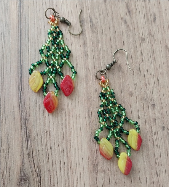 Альбом пользователя LanaGor: Серьги Осенний листопад