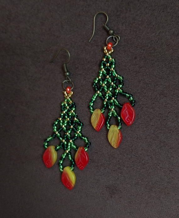 Альбом пользователя LanaGor: Серьги Осенний листопад