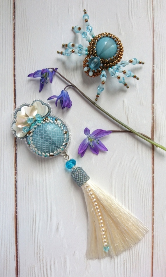 Альбом пользователя бисерстоун: Сет брошей Весна