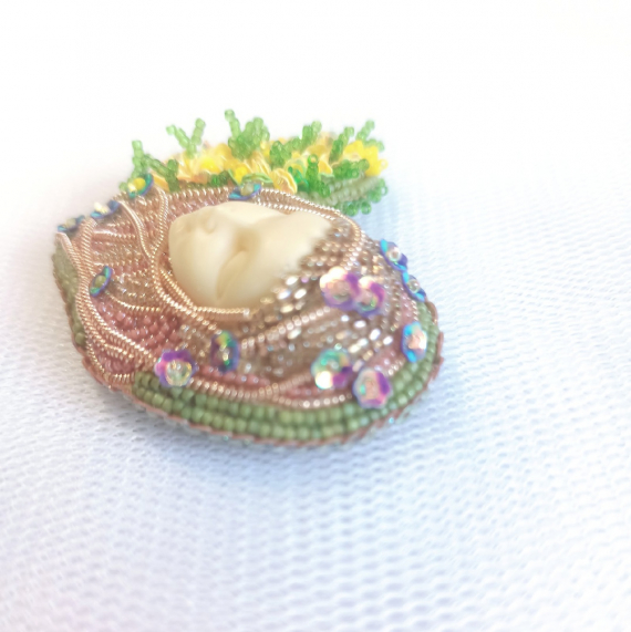 Альбом пользователя НовОля: Серия Цветочные сердца. Брошь Весна.