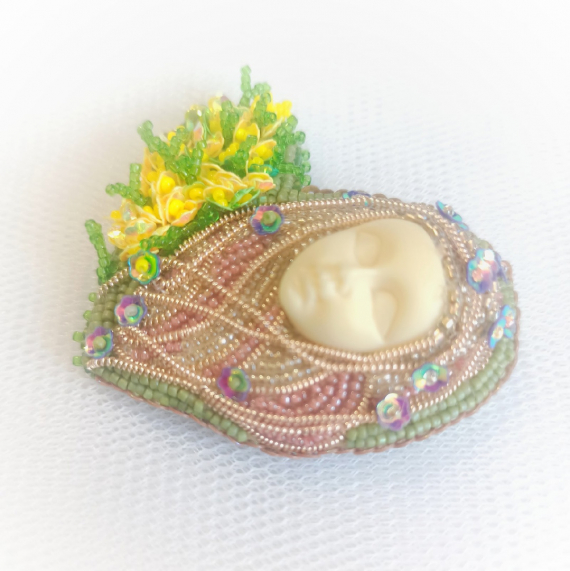 Альбом пользователя НовОля: Серия Цветочные сердца. Брошь Весна.
