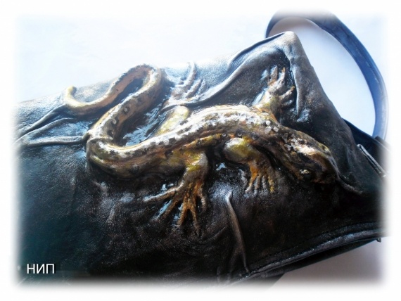 НЕбисерная лавка чудес: Кожаные сумки - драконы и ящерицы