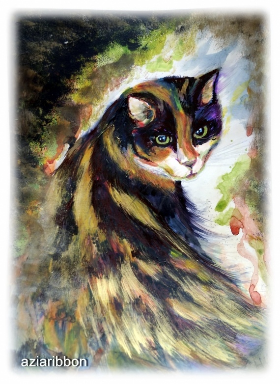 НЕбисерная лавка чудес: Портрет кошки Маруси.