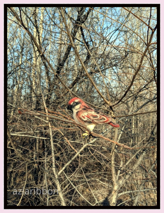 НЕбисерная лавка чудес: Продолжаю осваивать сухое валяние - ПТЫЦ!